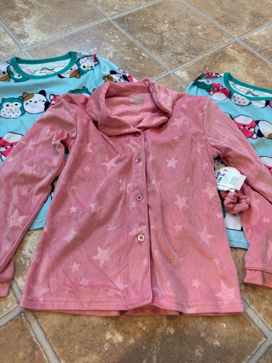 Squishmallows Other - Girls kids long sleeve pajamas pjs lounge sleepwear size 10/12 3 piece set